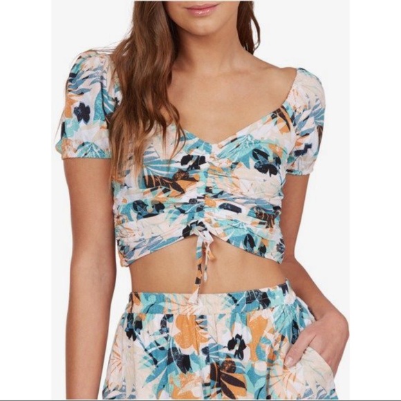 Roxy Dream Work Crop Top - Picture 3 of 5